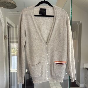 Le Superbe Light Gray Cardigan 100 % cashmere